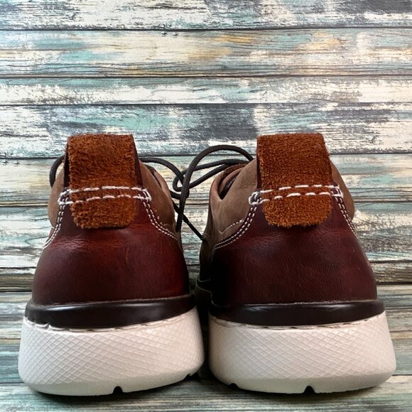 Johnston & Murphy Oxfords Mens Size 9.5M Brown Nubuck Leather Dress Comfort Work - Picture 5 of 11